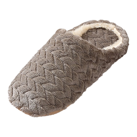Women's Fuzzy Memory Foam Slippers Plush Bedroom Slippers Slip-On Warm House Shoes for Indoor Outdoor