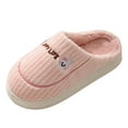thumbnail image 1 of Leozcaa Slippers for Women Warm Memory Foam Comfy House Slippers Anti-Skid Rubber Sole for Indoor Outdoor, 1 of 9