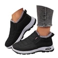 thumbnail image 1 of Leozcaa Snow Boots Womens Winter Ankle Boots Ladies Warm Thickening Shoes Zip Flat Sneakers Outdoor Booties, 1 of 9