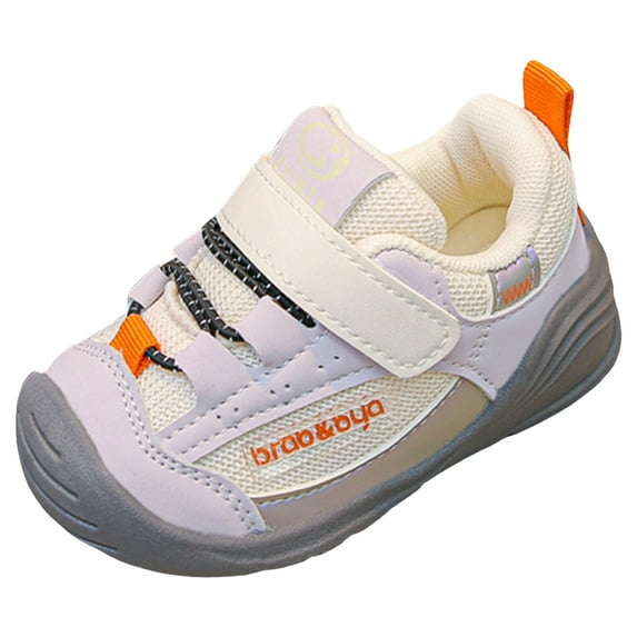 Leozcaa Toddler Wide Toe Box Shoes Boys Barefoot Shoes Kids Girl Sneakers Non-Slip First Walking Shoes