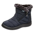 thumbnail image 1 of Leozcaa Women Snow Boots Winter Shoes Warm Slip On Boots for Women Waterproof Booties Outdoor Anti Slip Shoes, 1 of 8