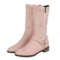 thumbnail image 1 of Leozcaa Women's Cowboy Boots for Women Knee High Western Cowgirl Boots Snip Toe Side Zipper Chunky Heel, 1 of 8