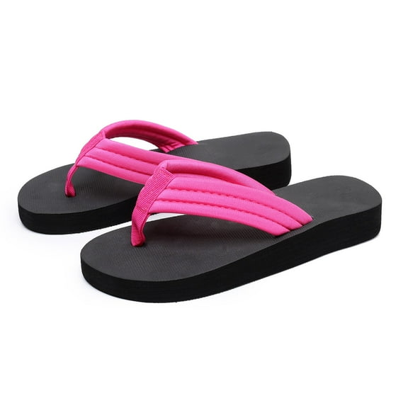 Leozcaa Women's Flip Flops Comfy Lightweight Thong Cushion Slipper Summer Beach Walking Slide Sandals