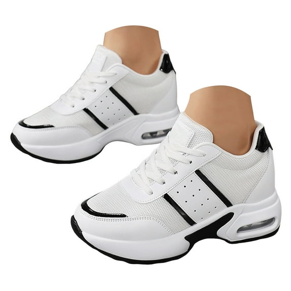Leozcaa Women's Slip On Walking Shoes Running Comfortable Tennis Breathable Non Slip Athletic Sneakers