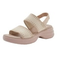 thumbnail image 1 of Leozcaa Women's Walking Wedge Sandals Backstrap Casual Platform Knit Slides Cushion Comfort Summer Shoes, 1 of 8