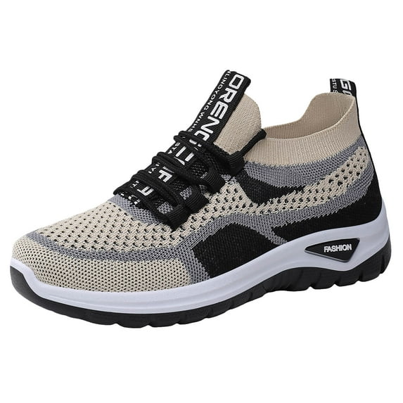 Leozcaa Womens Ladies Walking Running Shoes Slip On Lightweight Casual Tennis Sneakers Clothes Shoes