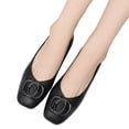 thumbnail image 1 of Leozcaa Womens Loafer Chunky Heeled Penny Loafers Slip On Square Toe Business Slip on Work Dress Shoes, 1 of 9