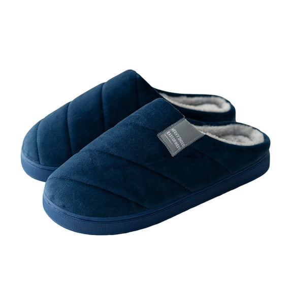 Leozcaa Womens Slippers Winter Warm Memory Foam Thick Bottom Fluffy House Shoes Platform Indoor Bedroom