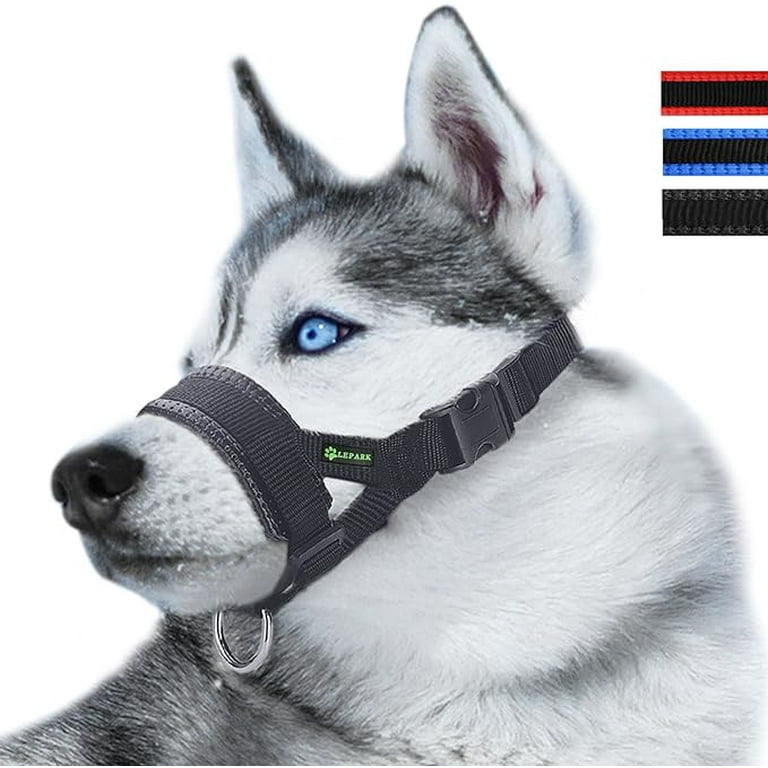 Lepark Nylon Dog Muzzle for Small Medium Large Dogs Prevent from