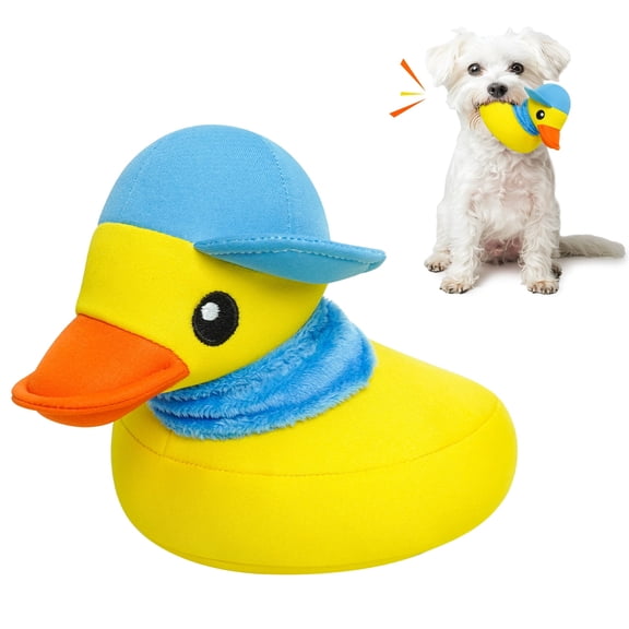 Lepawit Floating Dog Toys for Indoor or Outward Play, Squeaky Water Toy for Small and Medium Dogs - Duck