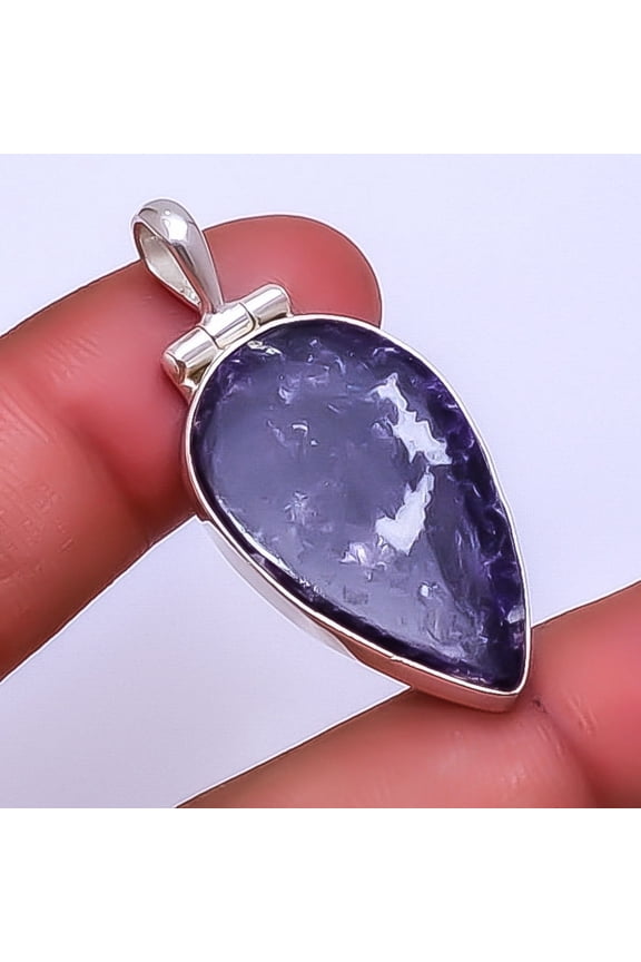 Lepidolite - San Diego Gemstone 925 Sterling Silver Pendant 1.68" P_9359_148_13