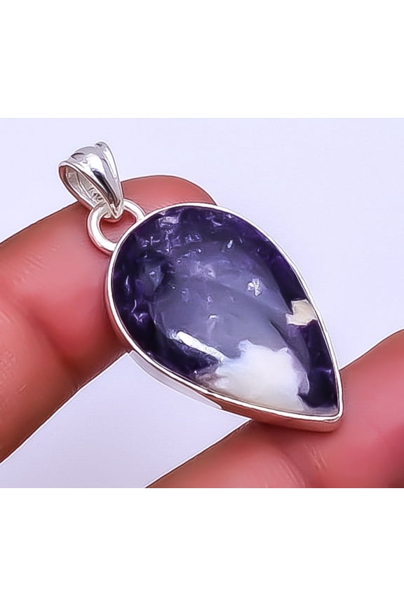 Lepidolite - San Diego Gemstone 925 Sterling Silver Pendant 1.68" P_9359_148_47