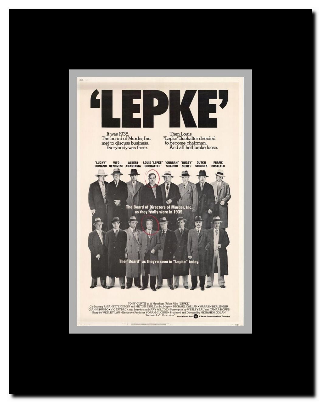 Lepke Framed Movie Poster