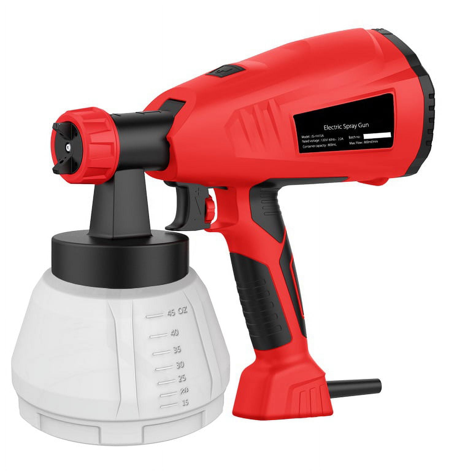 Lepmerk Electric paint sprayer,Adjustable Valve Knob 3 Spray Patterns