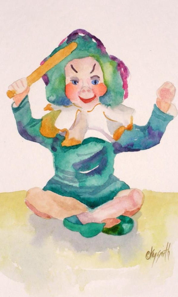 Leprechaun Canvas Art - Kay Smith (12 x 20)