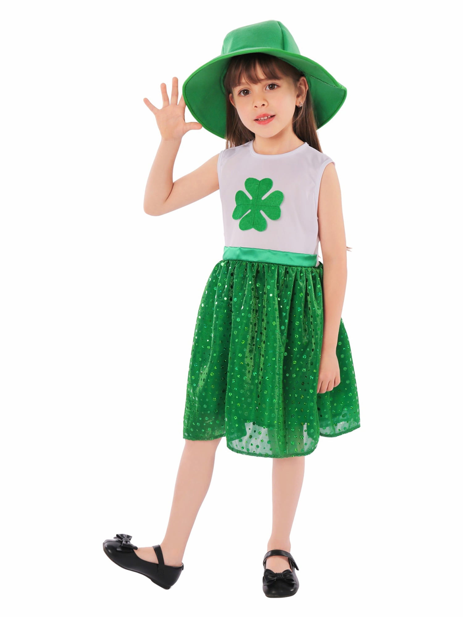 Leprechaun Girl Costume Green Child Leprechaun Girl Costume Green Child