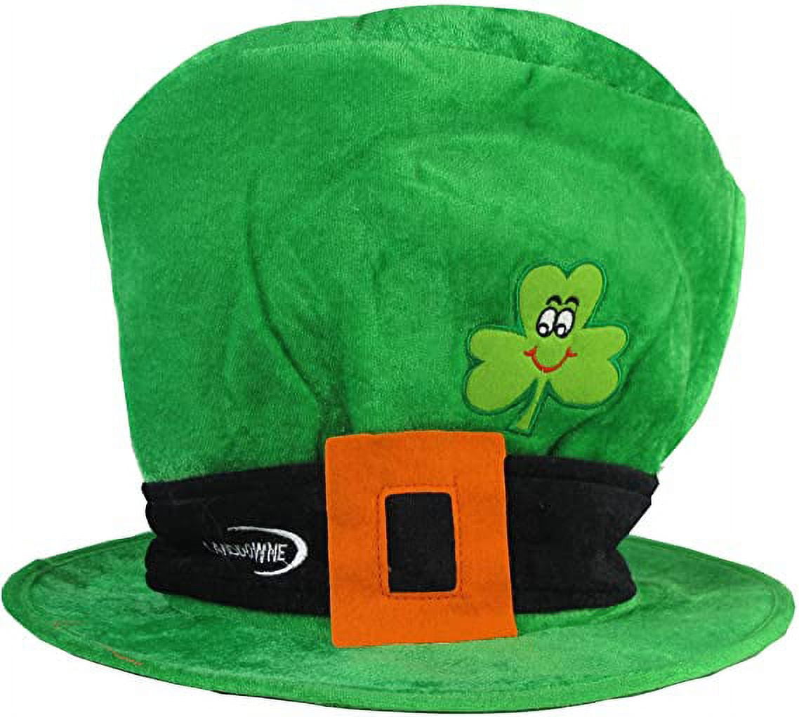 Showtime Top Hat In Green Satin St Patrick's Day Hat BH498 | Karnival - Foto 6