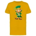 thumbnail image 1 of Leprechaun Holding Bottles T-Shirt Men -Image by Shutterstock, Male Small, 1 of 2