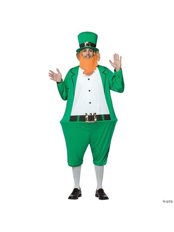 Leprechaun Hoopster Men's Adult Halloween Costume, One Size, (40-46)