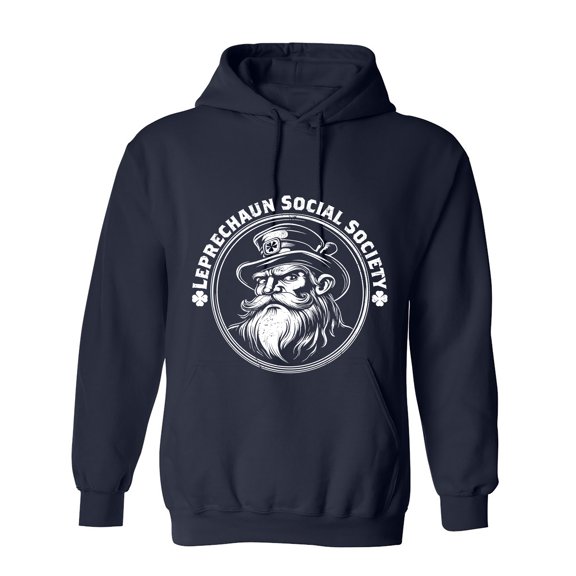 Leprechaun Social Society Sarcastic Humor Novelty Funny Men's Hoodies