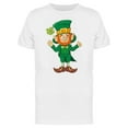 thumbnail image 1 of Leprechaun Thumbs Up Doodle T-Shirt Men -Image by Shutterstock, Male Large, 1 of 2