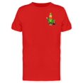 thumbnail image 1 of Leprechaun Waving Gold Upper T-Shirt Men -Image by Shutterstock, Male XX-Large, 1 of 2