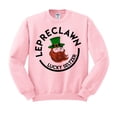 thumbnail image 1 of Lepreclawn Funny St. Patrick's Day Sweatshirt Medium Pink, 1 of 1