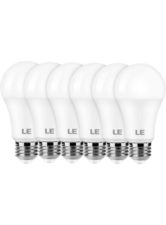 Lepro 100W Equivalent LED Light Bulbs, 14W 1500 Lumens Daylight White 5000K Non-Dimmable, A19 E26 Standard Base, 10000 Hour Lifetime 6 Packs