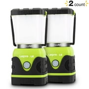 Lepro 2-Pack Camping Lanterns, 1000 Lumen Camping Lights Battery Powered, Dimmable Warm White and Daylight Modes, Lantern and Flashlight for Power Cuts, Emergency Lighting, Hiking, Fishing, Tents