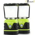 thumbnail image 1 of Lepro 2-Pack Camping Lanterns, 1000 Lumen Tent Lights Battery Powered, 4 Dimmable Light Modes,Emergency Lantern and Flashlight for Power Outage, Emergency, Hiking, Fishing, Tents, 1 of 13