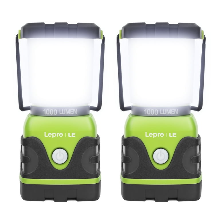 Lepro 2-Pack LED Camping Lanterns, 1000LM Battery Powered Camping