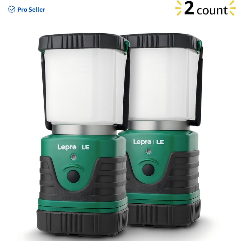 Lepro 2-Pack Portable Outdoor LED Lanterns, Battery Operated  