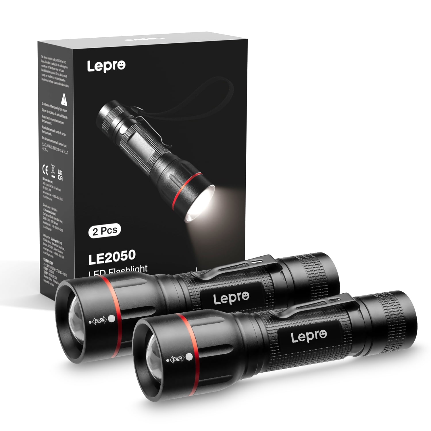 10-Pack, Super Bright 100-Lumen (1W) LED Mini Flashlight Set, 30-Pieces AAA  Dry Batteries are Included and Pre-Installed