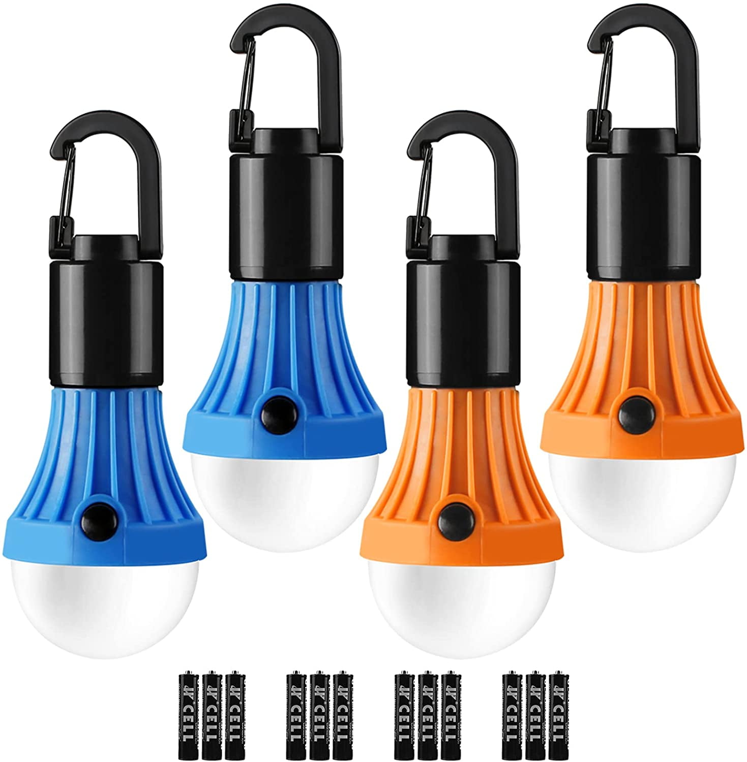 Lichamp 4 Pack LED Camping Lanterns, Battery Powered Camping