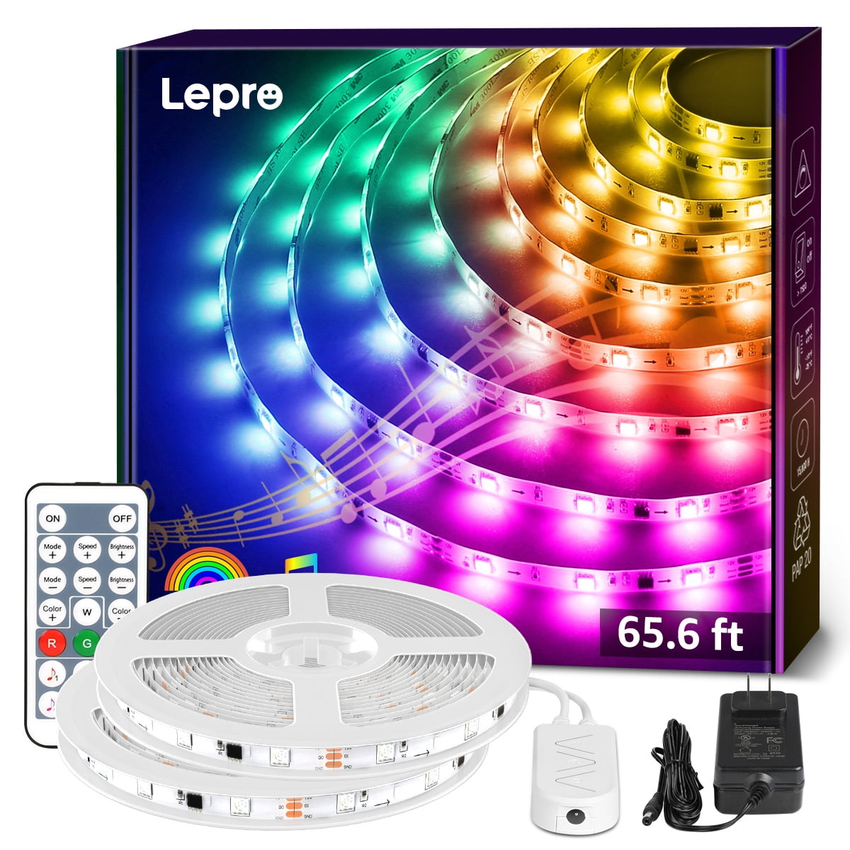 Tasmor LED Strip 5m USB LED Streifen, RGB LED TV Hintergrundbeleuchtung LED  Band 16 Farben und 4 Modi, Led Leiste Sync mit Musik LED Lichtband mit