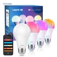 thumbnail image 1 of Lepro B1 AI Smart Light Bulbs-AI Mood Recognition/Music Sync/Thousands Dynamic Scenes Matching, 60W Equivalent, 4Packs, 1 of 10