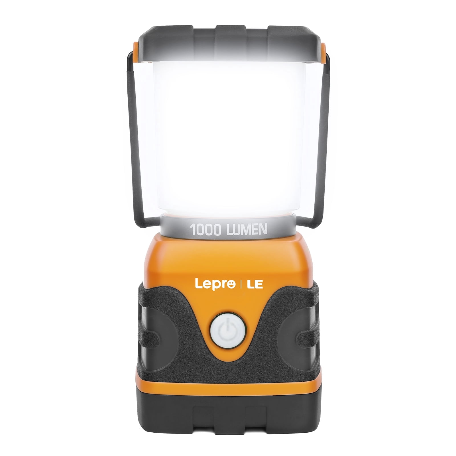 Lepro Camping Lantern, 1000 Lumen Camping Lights Battery Powered, Dimmable Warm White and Daylight Modes, Lantern and Flashlight for Power Cuts, Emergency Lighting, Hiking, Fishing, Tents，Orange