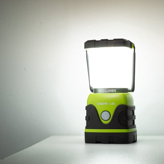 Lepro Camping Lantern, 1000 Lumen Camping Lights Battery Powered, Dimmable Warm White and Daylight Modes, Lantern and Flashlight for Power Cuts, Emergency Lighting, Hiking, Fishing, Tents