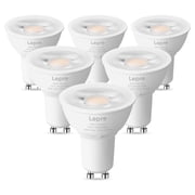 Lepro GU10 LED Bulb Dimmable, 3000K Warm White 5.5W 50W Equivalent Spot Light Bulb for Recessed Track Lighting, Kitchen Living Room & Bedroom, 6 Pack