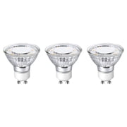 Lepro GU10 LED Light Bulbs Non-dimmable, 2700K Soft Warm white Indoor Bulbs 4W 50W Replacement for Recessed Track Lighting, 3 Pack