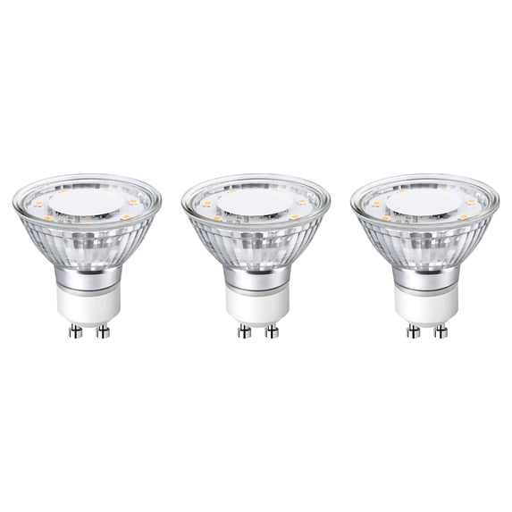 Lepro GU10 LED Light Bulbs Non-dimmable, 2700K Soft Warm white Indoor Bulbs 4W 50W Replacement for Recessed Track Lighting, 3 Pack