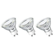 Lepro GU10 LED Light Bulbs Non-dimmable, 5000K Daylight White Indoor Bulbs 4W 50W Replacement for Recessed Track Lighting,  3 Pack
