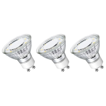 Lepro GU10 LED Light Bulbs Non-dimmable, 5000K Daylight White Indoor Bulbs 4W 50W Replacement for Recessed Track Lighting, 3 Pack