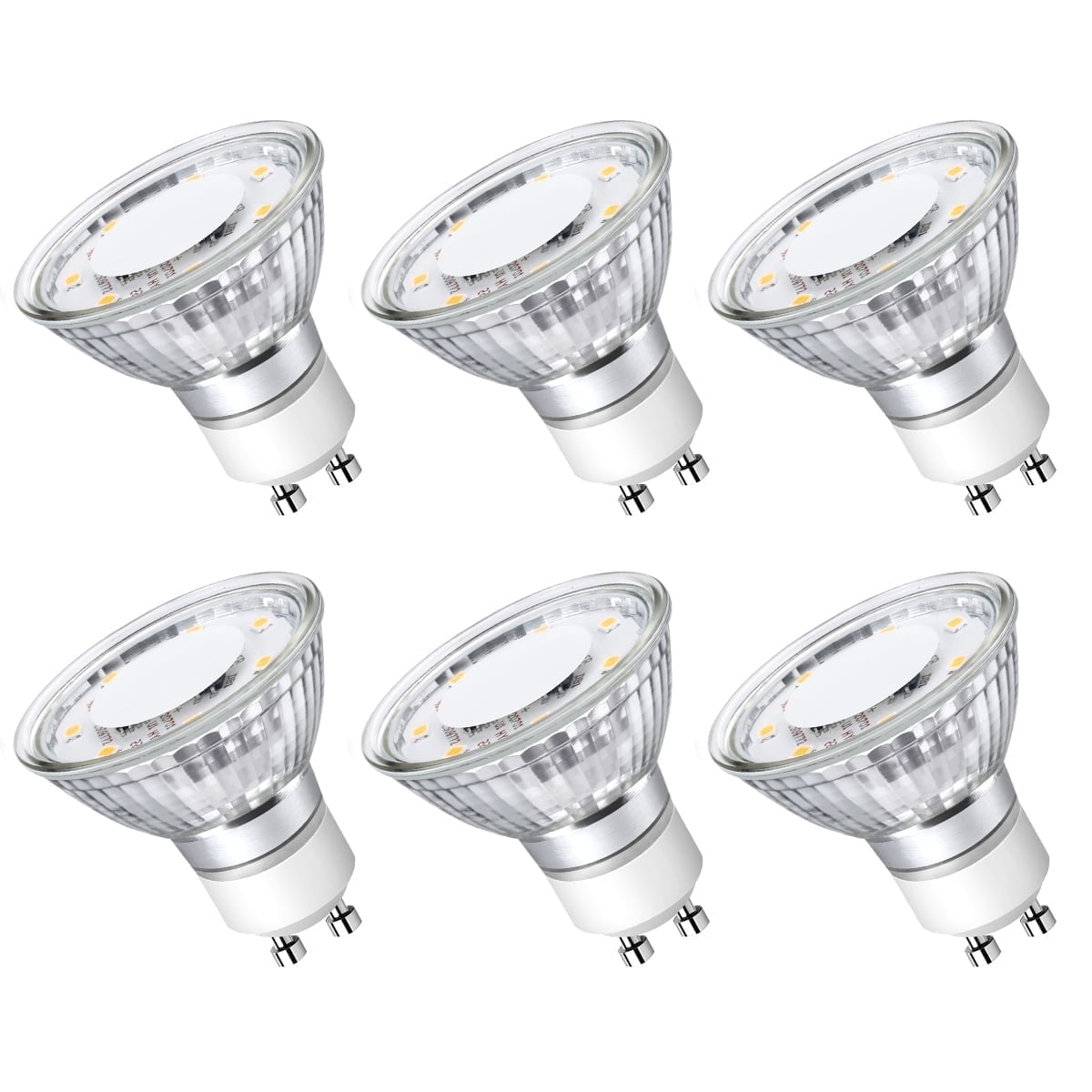 Lepro GU10 LED Light Bulbs, 4W, 5000K Daylight White, Non-dimmable, 6 ...