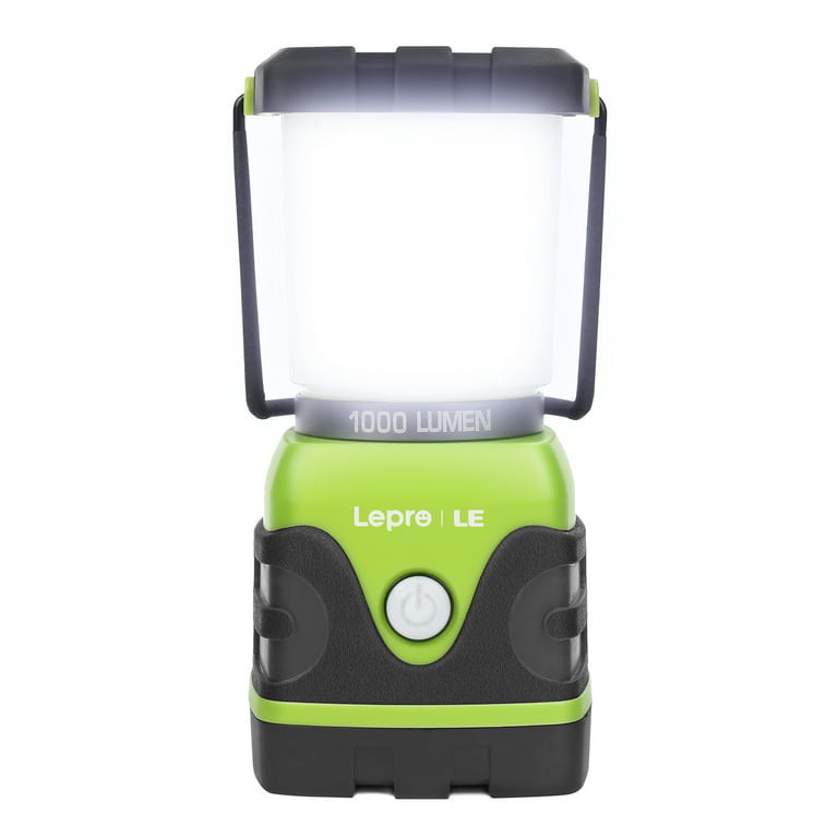 Lepro LED Camping Lantern, 1000LM Battery Powered Camping Tent Light , 4  Light Modes and IPX4 Waterproof , Perfect Camping Accessories for  Hurricane