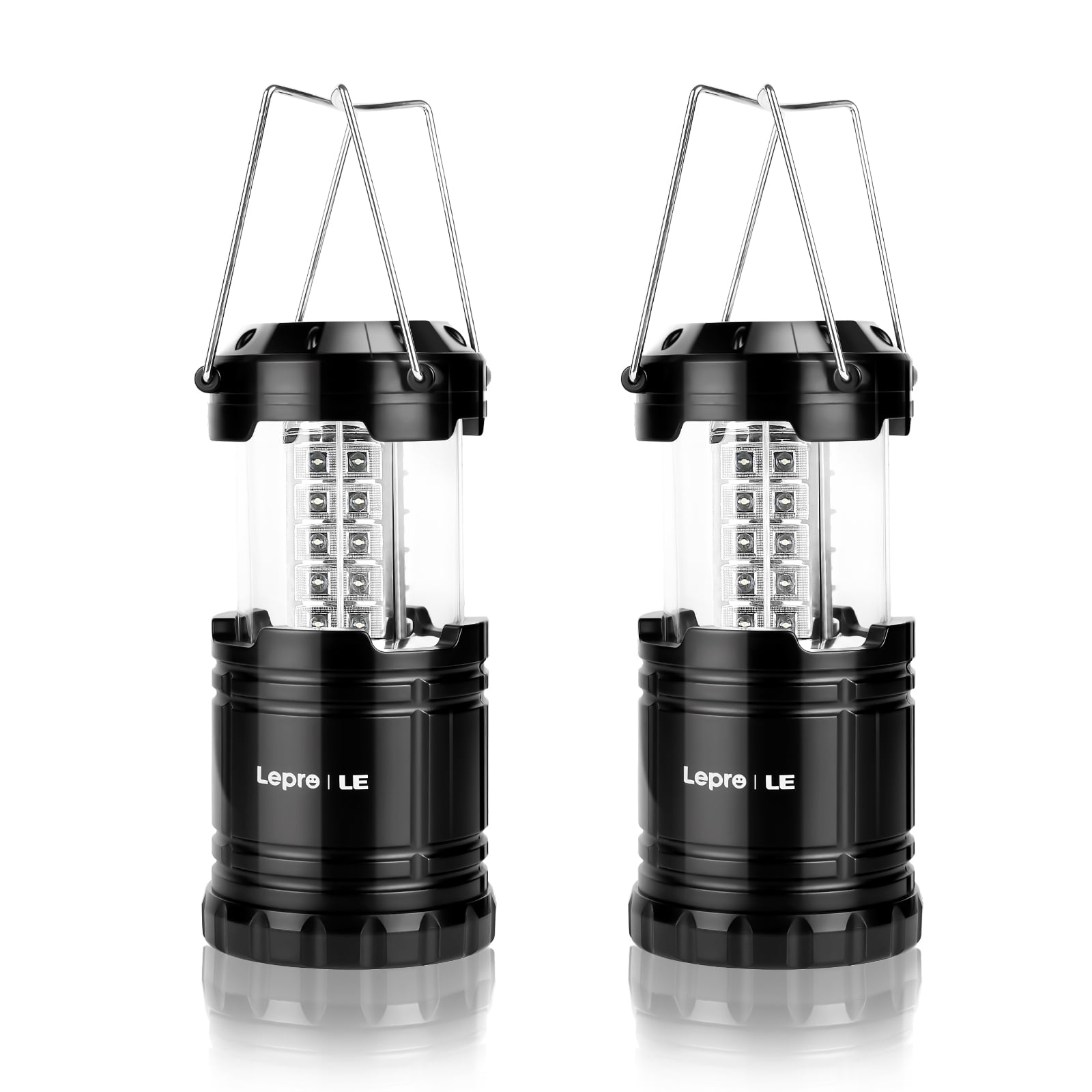 Lepro Le Portable LED Camping Lantern Outdoor 30 LEDs Flashlights Ipx4 Water Resistant Lamp Battery Powered Light for Home Garden