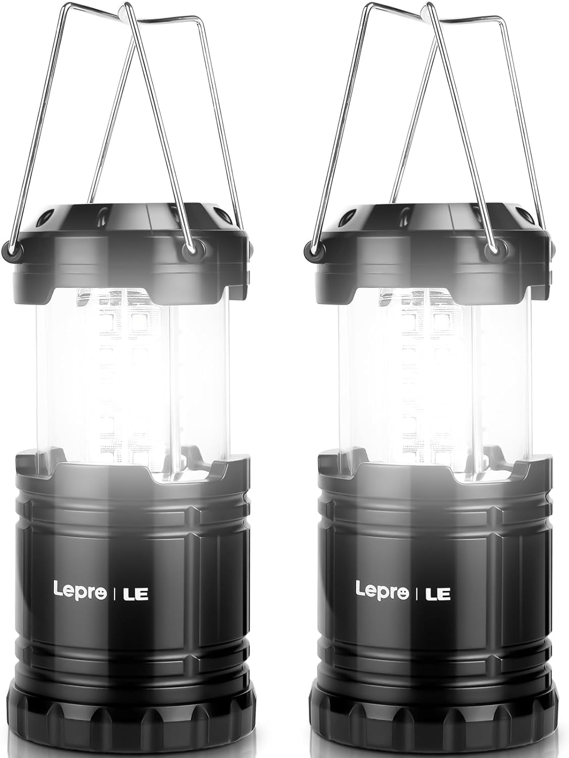 Lepro LED Camping Lanterns Battery Powered, Collapsible, IPX4 Water
