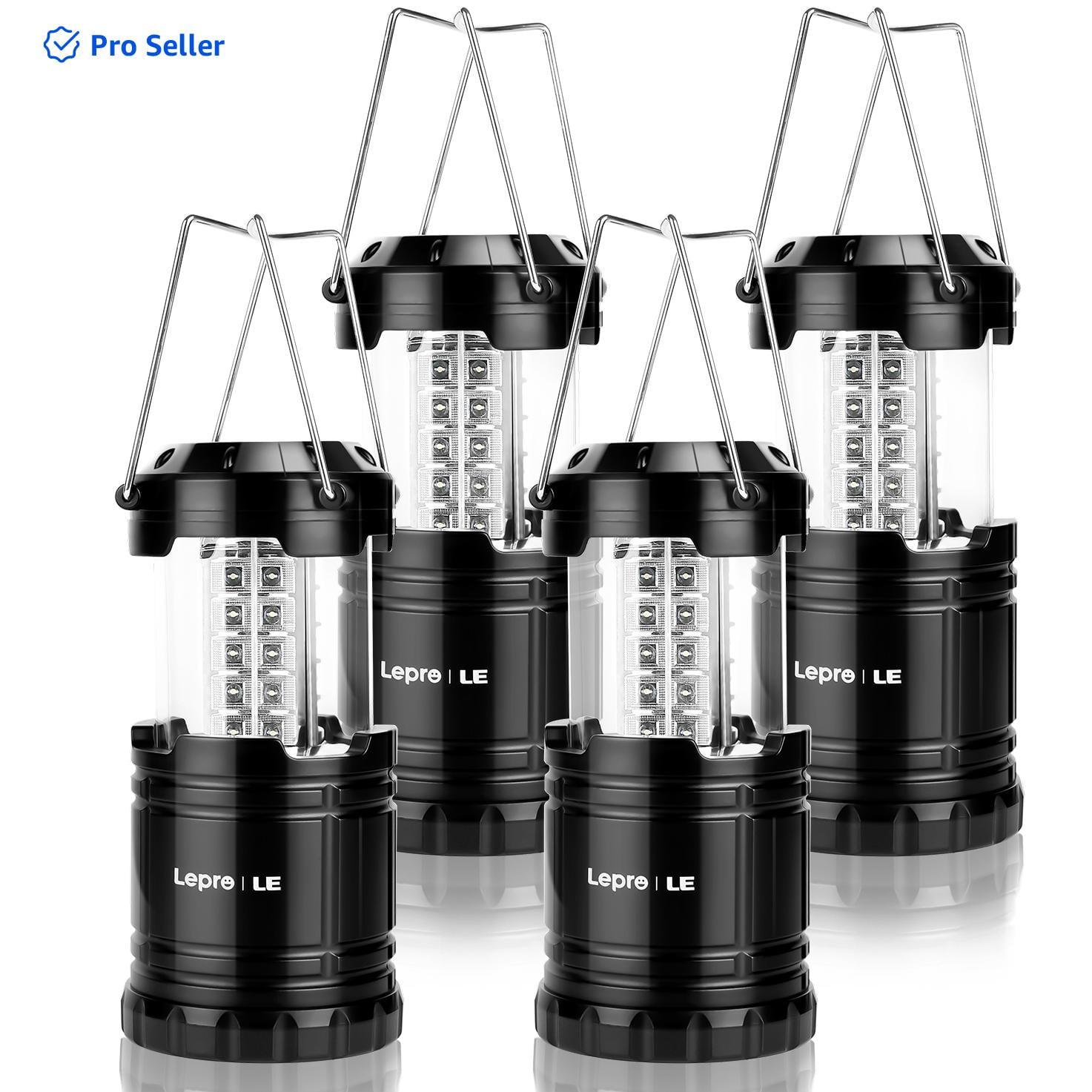 Lepro LED Collapsible Camping Lantern 4-Packs, Super Bright Lepro LED Collapsible Camping Lantern 4-Packs, Super Bright