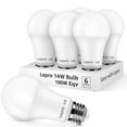 thumbnail image 1 of Lepro LED Daylight Light Bulbs 100W Eqv Annual Save $10.32 per, 14W 1500 Lumens 5000K Daylight White Non-Dimmable, A19 E26 Standard Base, 15000 Hour / 10yr Lifetime 6 Packs, 1 of 15