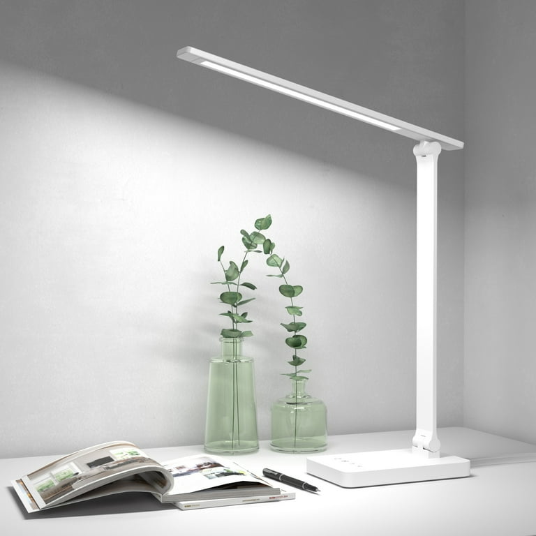 Lepro LED Desk Lamp Touch Control Metal Desk Light 9.5W 800lm 3 Color Modes 5 Brightness Levels Dimmable Home Office Desktop Lamp for Reading